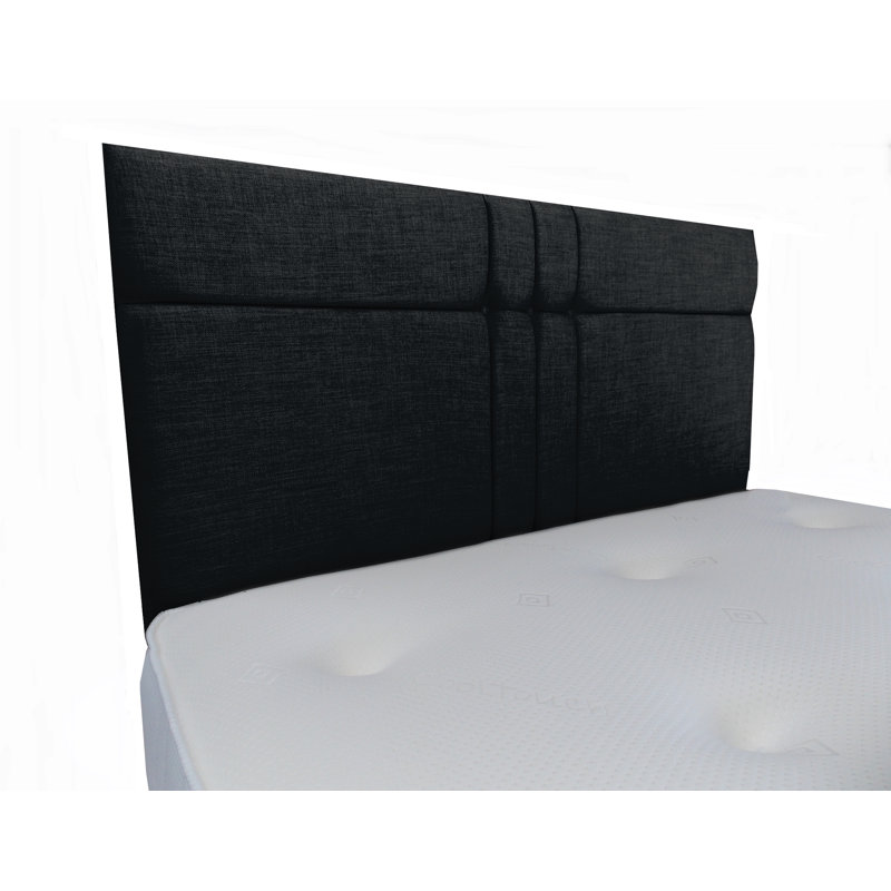 Upholstered Headboard, Small Single (2'6), Naples Velvet, Charcoal
