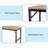 48" Heavy-Duty Adjustable Workbench For Garage, Rubber Wood Shop Table W/Rubber Pads, Hardwood Workstation Weight Capacity Over 2000 Lbs