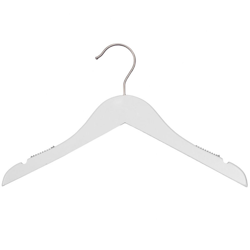 Hunstant Wood Standard Hanger for Dress/Shirt/Sweater, White