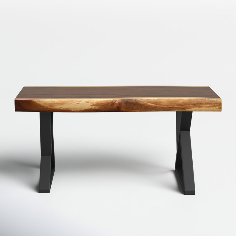 Banc en bois massif Knute, H 18 po x l 39 po x P 13 po