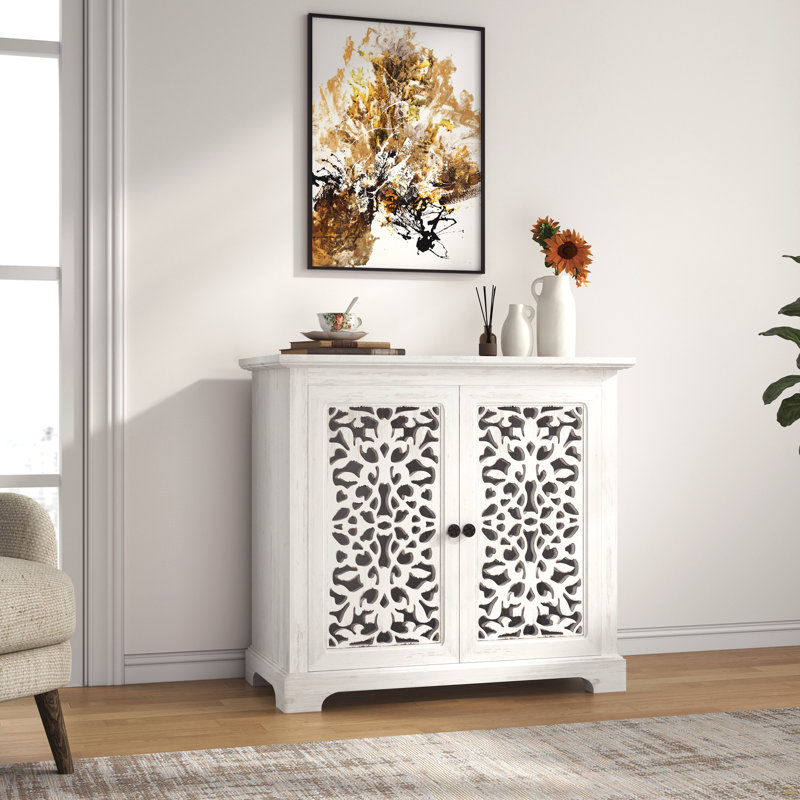 Buffet, armoire décorative rétro, 2 portes buffet Carving