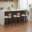 Ensemble de tabourets de bar Mid-Century de 3, 26 "de hauteur comptoir pour îlot de cuisine-576129740-576129728