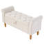 Linen Upholstered Bench with Flip Top