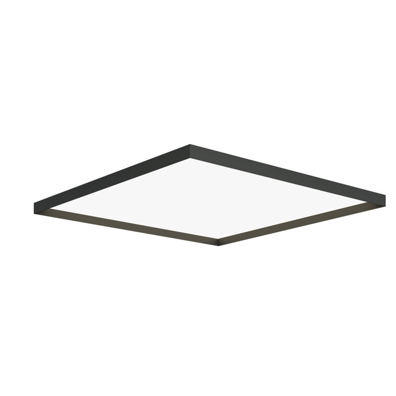 Apollo LED Flush Mount, Black, 3" H x 32" W x 32" D, Direct/Indirect Light