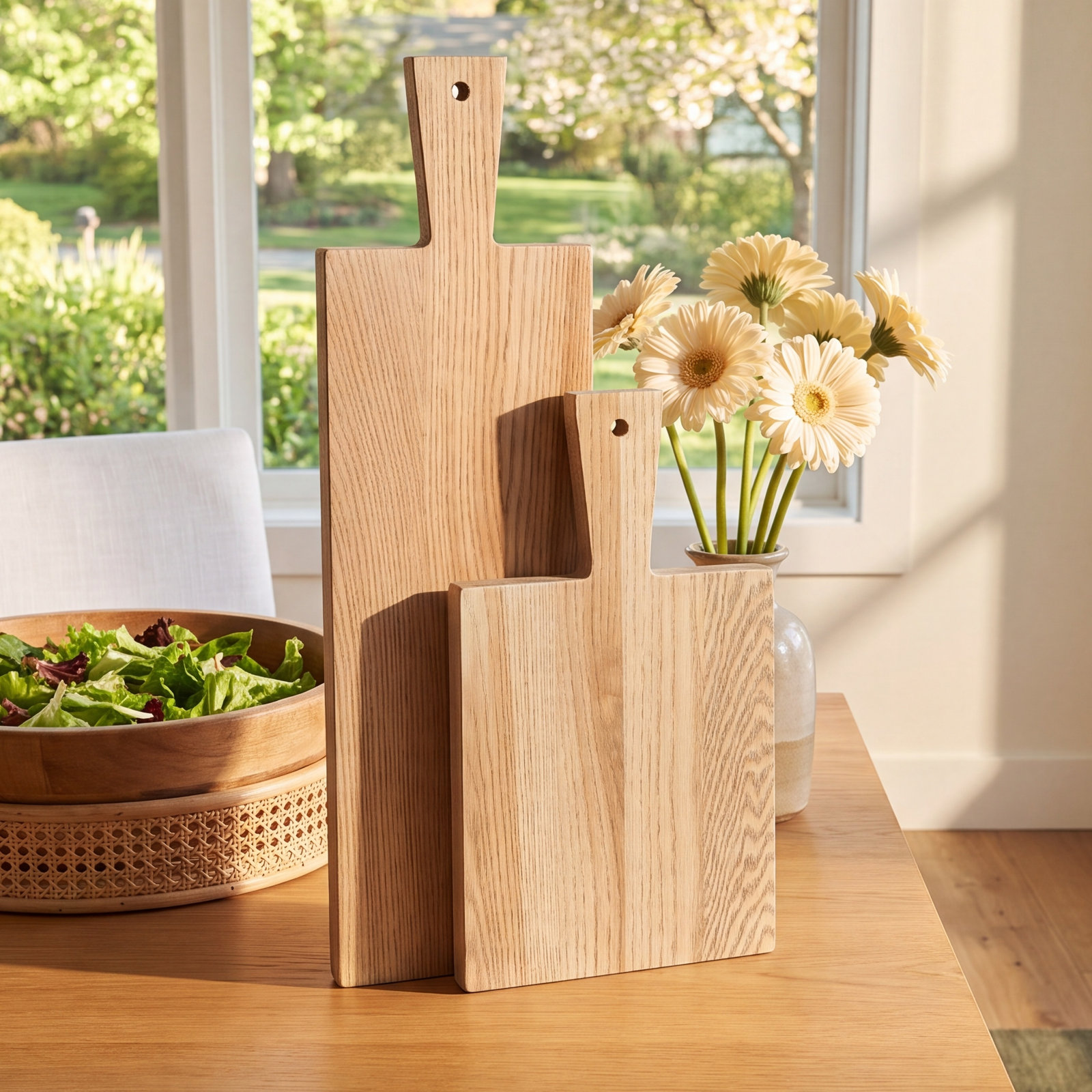 Pantry Ash Wood Cutting Board, Large: 20" X 5.75", Gray