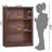 43" Tall Farmhouse Bookshelf Set-1980560210-1986235048