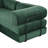 L-Shaped Corduroy Modular Sofa Bed with Tool-Free Assembly