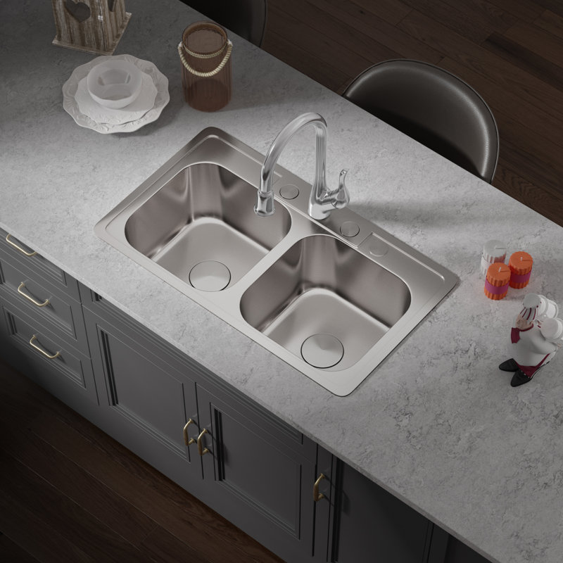 Robinet rétractable de cuisine Allora USA, Chrome
