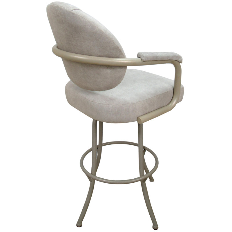 Tabouret de comptoir pivotant 26 po Verdale, Stucco de la valeur aberrante, Beige, Très grand 34 po