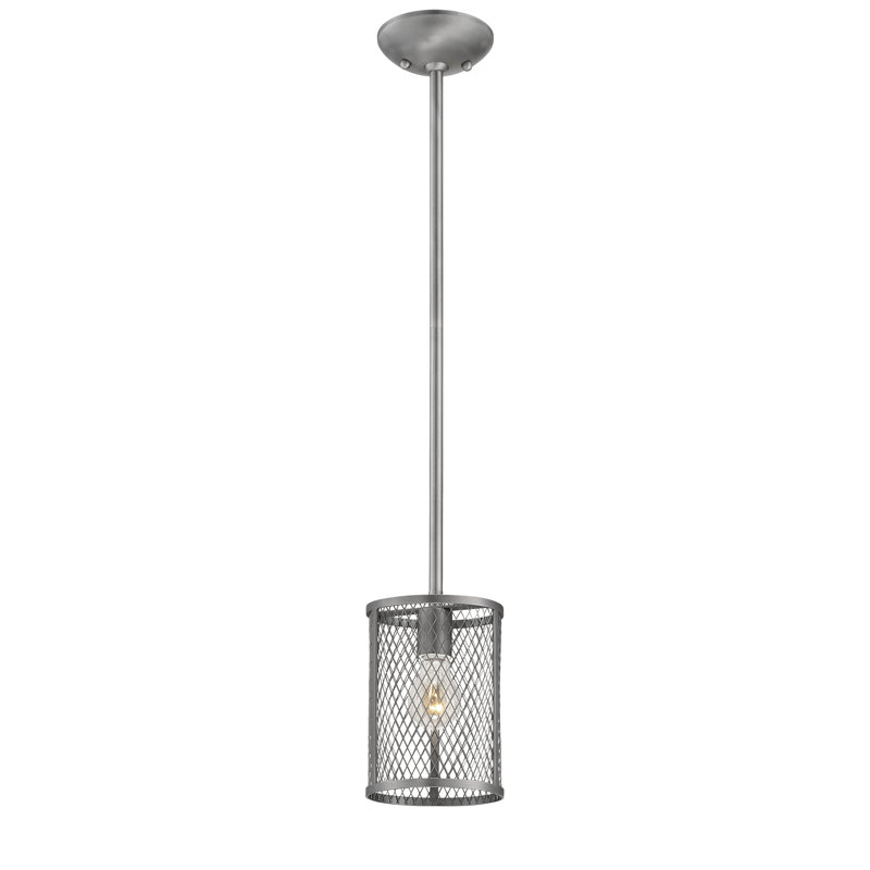 Bastien 1 - Light Single Pendant, Brushed Pewter
