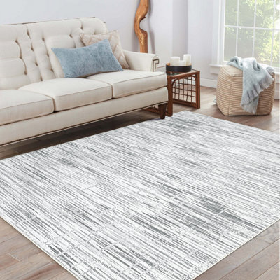Tapis de salle à manger à rayures