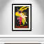 «Brickhill Asti Cinzano», affiche vintage encadrée sur papier en noir / jaune-35156051-35156060