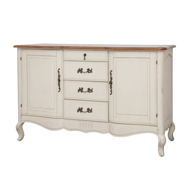 Deskins 150cm Sideboard, Cream/Brown