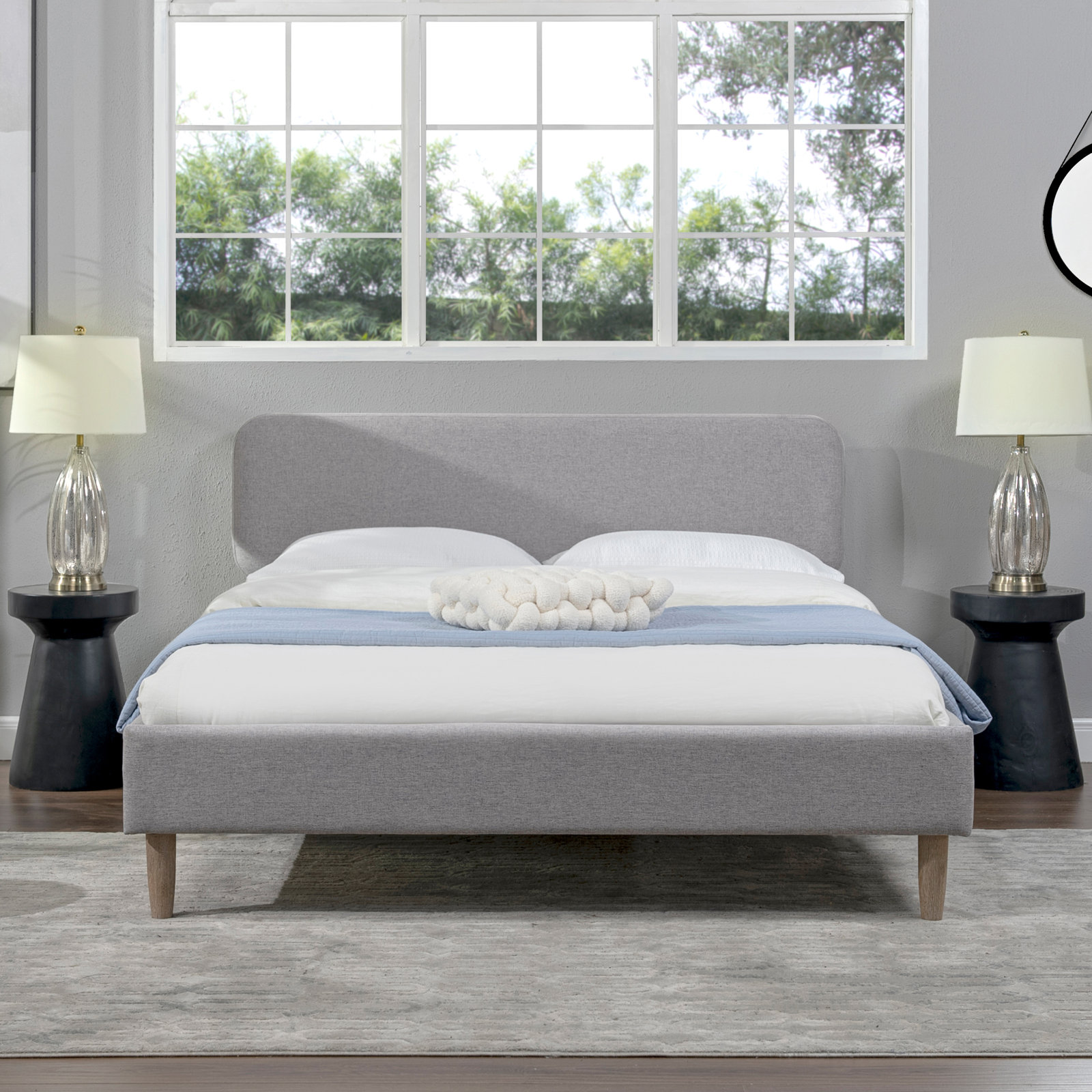 Compass Upholstered Bed, Queen
