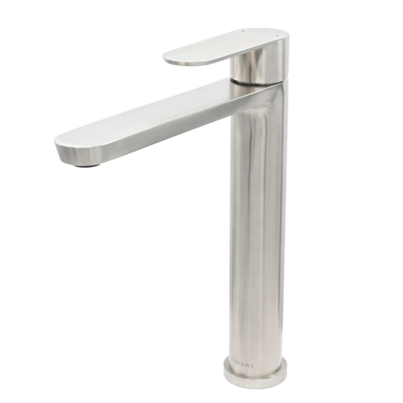Robinet de salle de bain à poignée simple en acier inoxydable brossé Yasawa