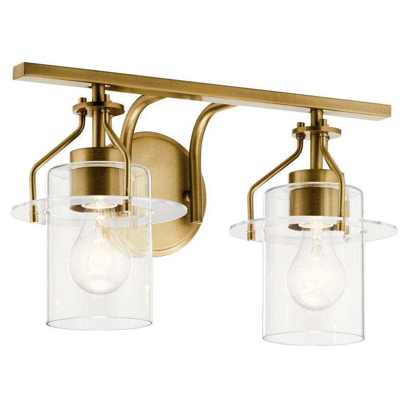 Moncrief 2 - Light Dimmable Vanity Light, Natural Brass