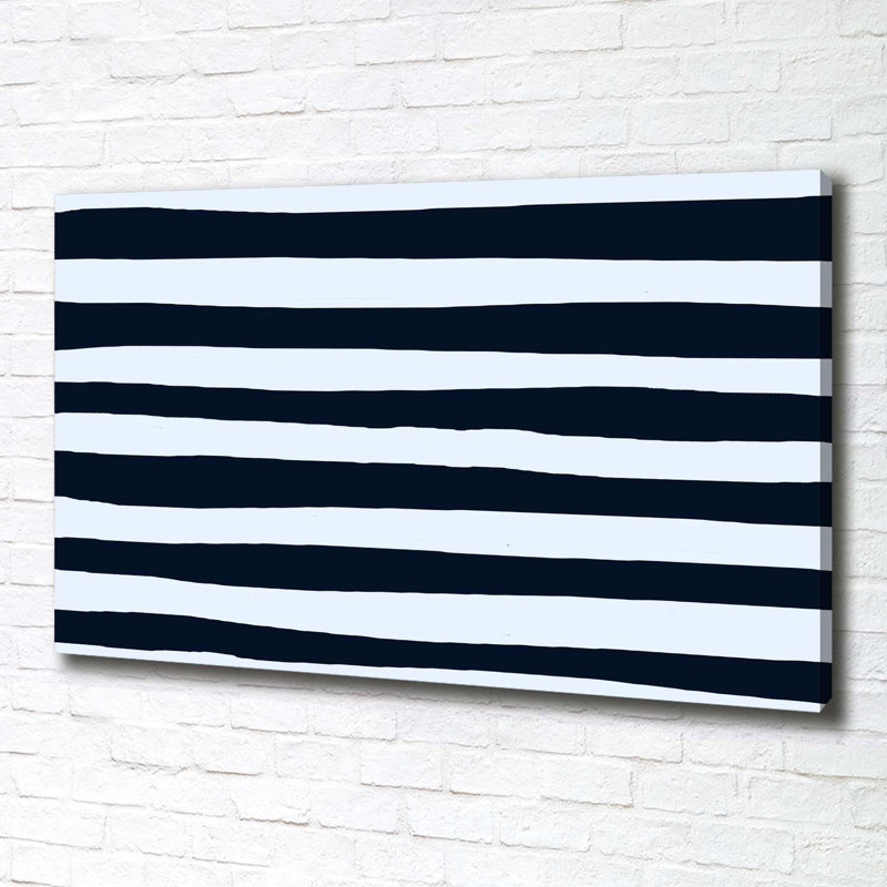 Striped Background - Wrapped Canvas Print