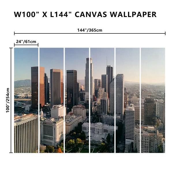 Latitude Run® Peel and Stick Wallpaper Wall Mural Drone Office ...