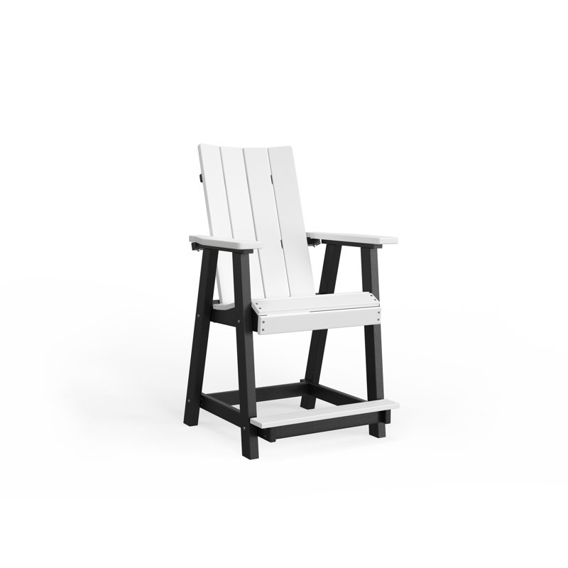 SOL Outdoor Bar Stool, Black, Chocolate Brown