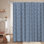 Rideau de douche abstrait en tissu abstrait avec 12 crochets