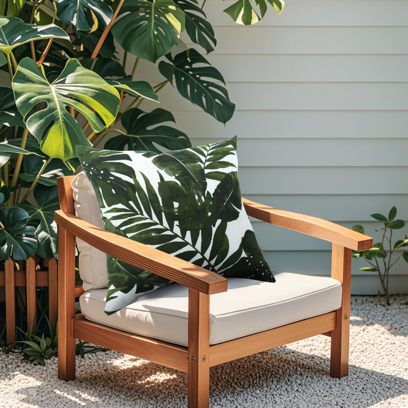 2 Pack Outdoor Throw Pillows, Green