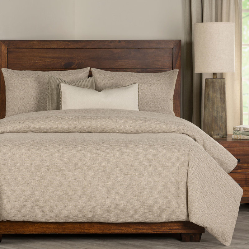 Adventure Tweed Duvet Cover & Insert Set, Brown, Twin Duvet Cover & Insert +1 Sham +2 Pillows