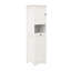 Armoire à lessive moderne blanche - une, E1, peinture, support de charge de 60 lb, économiseur d'espace, armoire de basculement à instructions de montage simple, capacité, facile à assembler rapidement, facilement et en douceur