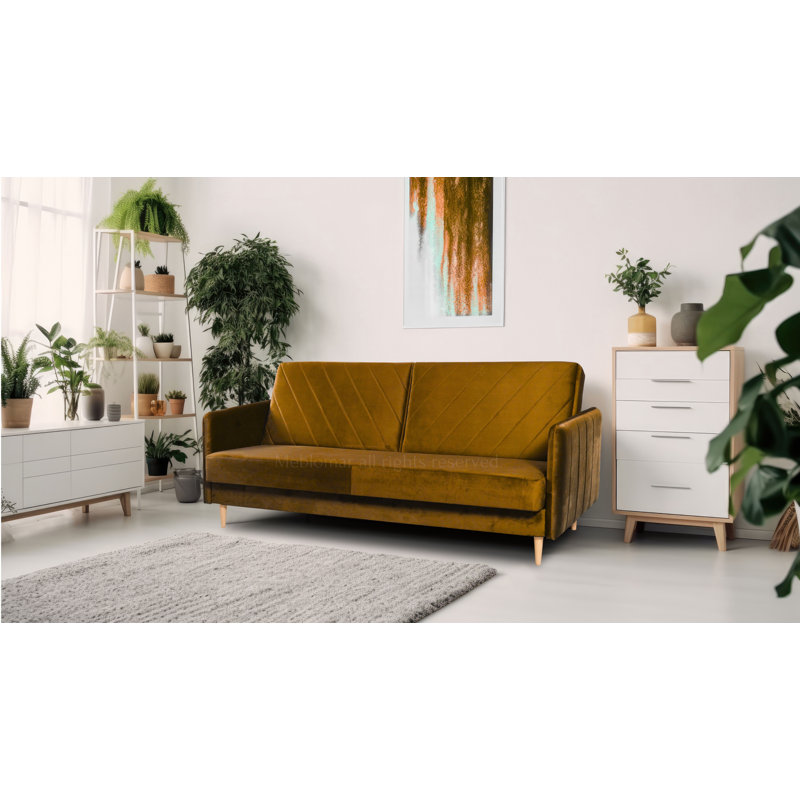 Cooperton Sofa Bed, Gold Mustard