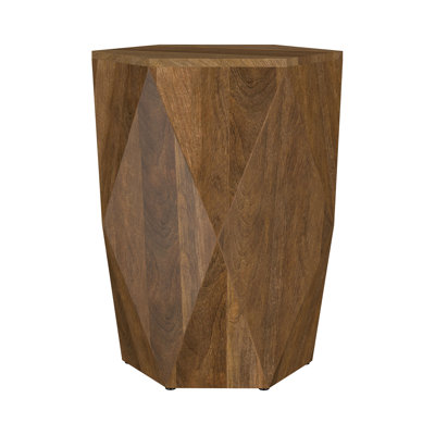 Table de bout l 17,4 po Farmhouse, brun