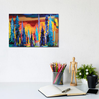 Feu ciel II - reproduction d'art sur toile tendue