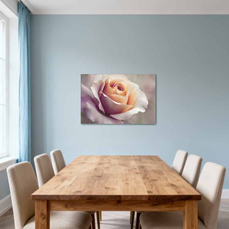 Plantes et fleurs pétales de rose doux dégradé de couleur délicate, H 16 po x l 24 po