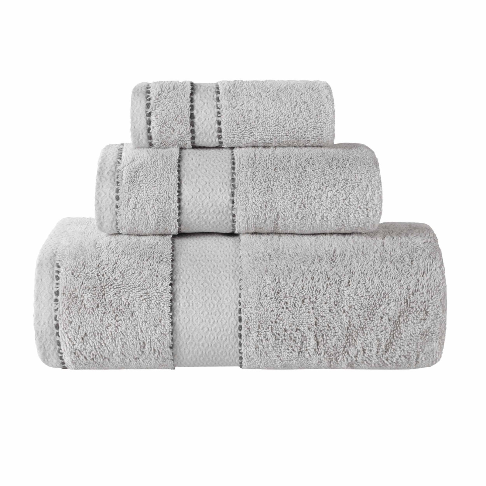 Niles 3-Piece Giza Cotton Towel Set, Platinum