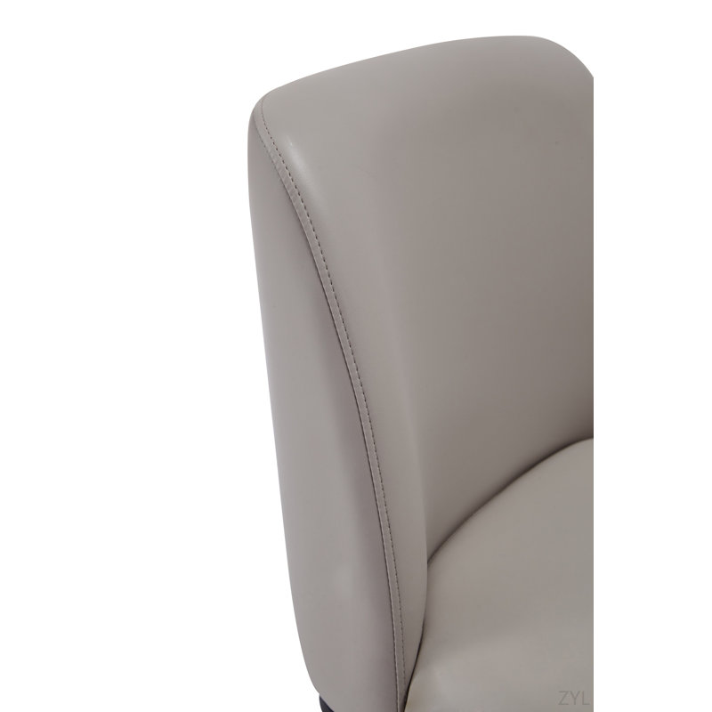 Chaise en métal et cuir Vegan