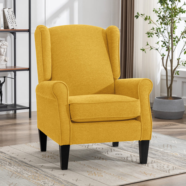 Masiyah 29.3'' Wide Chenille Fabric Modern Armchair, Accent Chair for Bedroom, Living Room