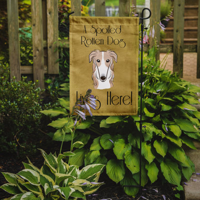 Drapeau de jardin à 2 côtés pour chien en vie
