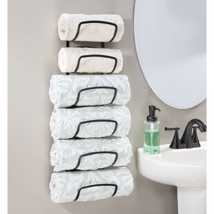 Bathroom Towel Holder, Wall Storage, Bathroom Decor, Towel Storage