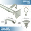 Tringle à rideaux simple ajustable Plemmons-303120776-303120791