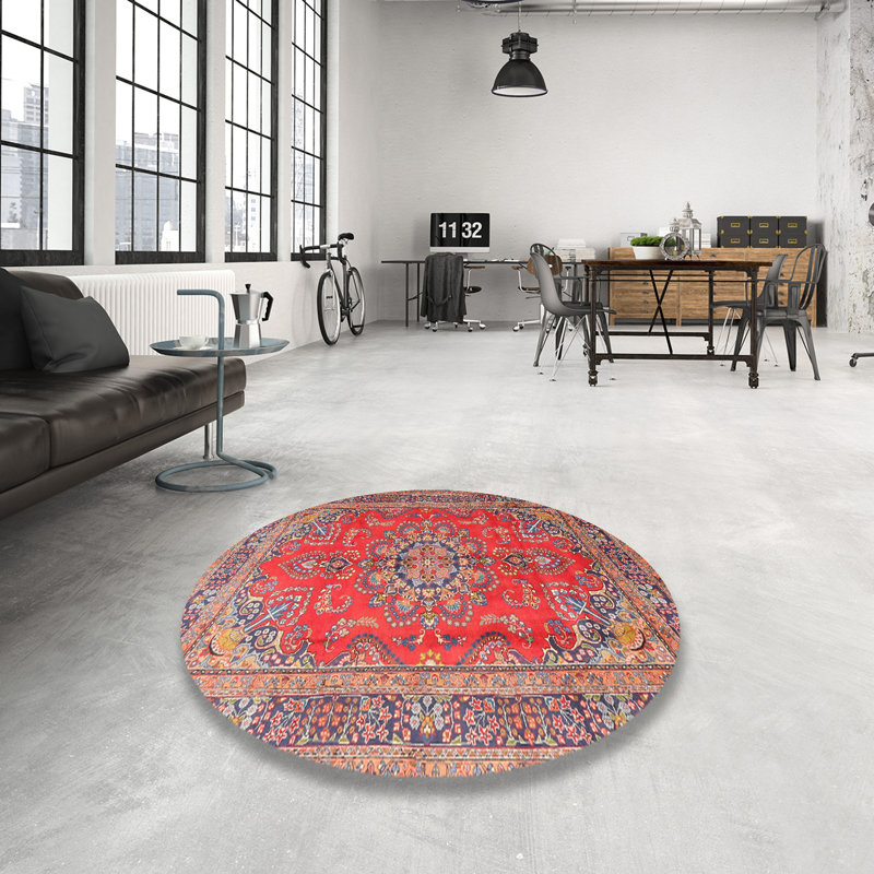 Jaydn Oriental Indoor Rug, Round 8'
