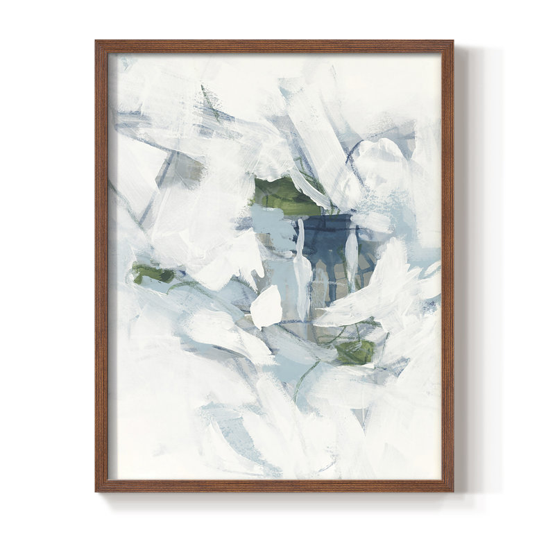 Ice Cavern III, reproduction encadrée - bois massif, Brun, H 14 po x l 11 po