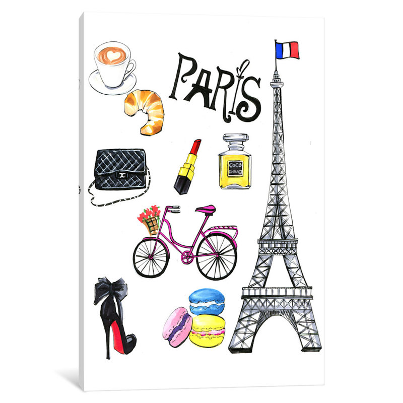 « paris », impression sur toile tendue, H 26 po x l 18 po x P 1,5 po