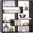 Asymmetrical Display Shelf & Bookcase, 5-Tier-1892114426