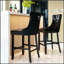 Tabourets de bar contemporains rembourrés en velours avec décoration capitonnée à boutons et hauteur réglable-73416573-73416575