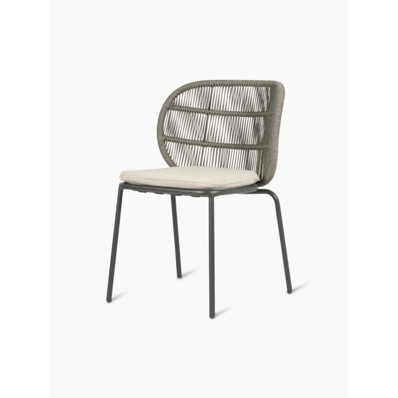 Kodo Outdoor Dining Side Chair, Fossil Gray