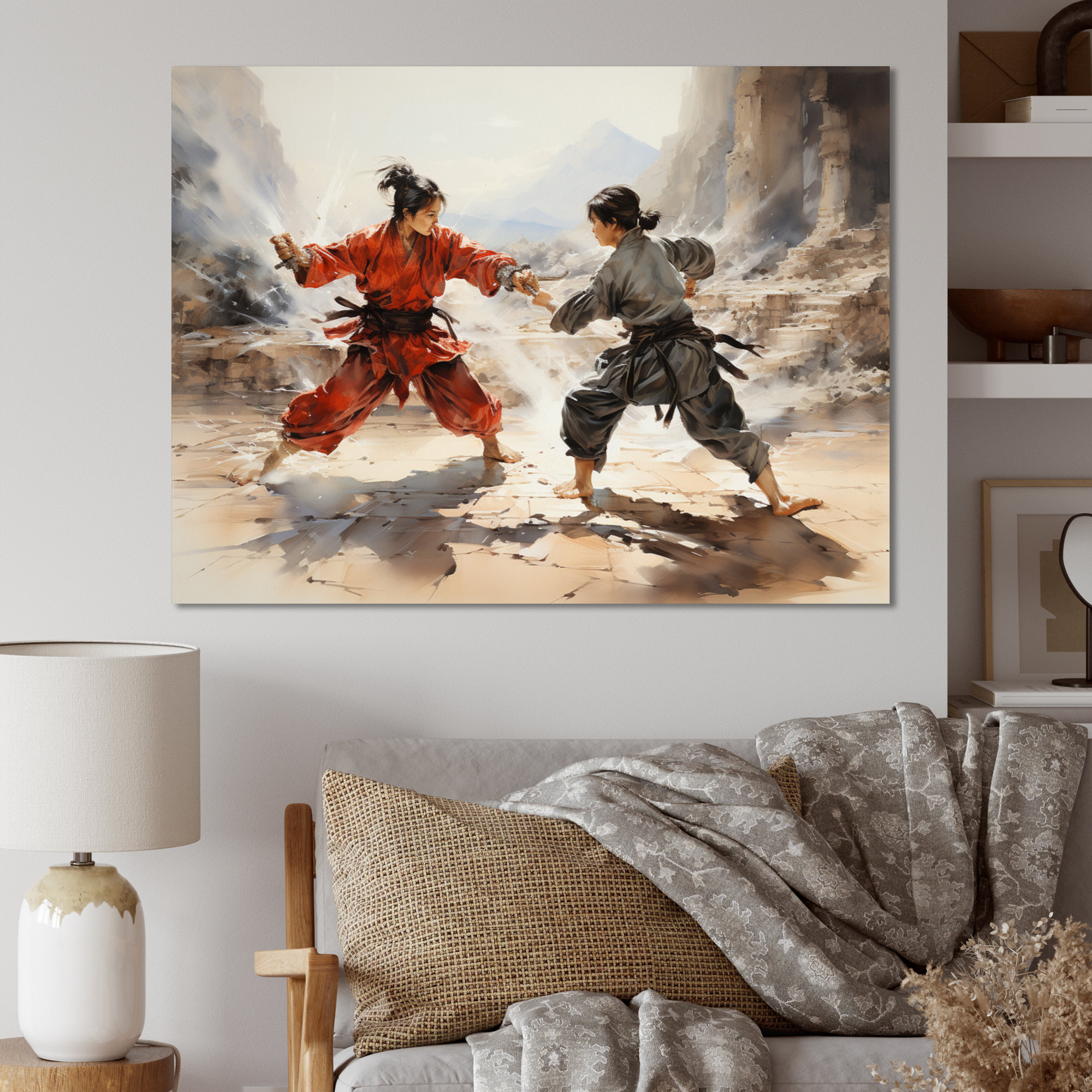 Winston Porter Mareo China Art Kung Fu II On Canvas Print - Wayfair Canada