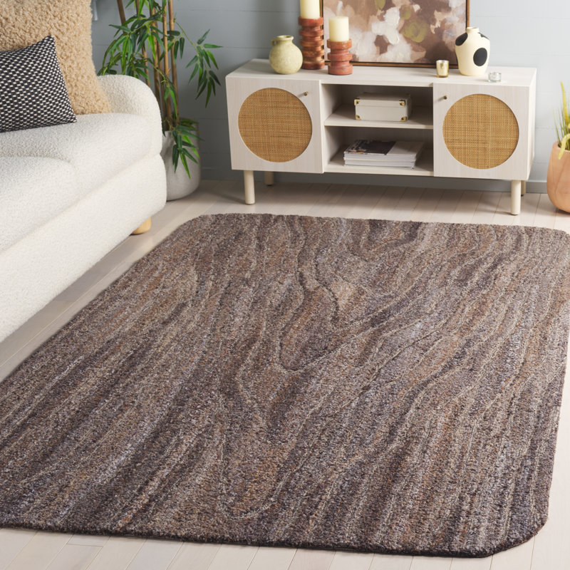 Harvest Hand Tufted Performance Solid Color Indoor Rug, Rectangle 5' x 8'