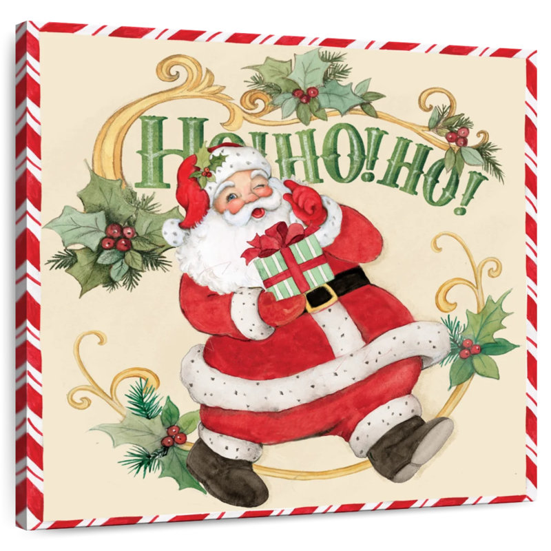 Père Noël rétro Lelend, H 10 po x l 10 po