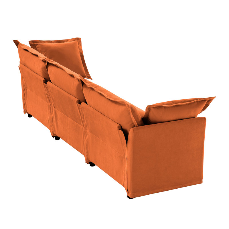 Canapé confortable en chenille au design polyvalent pour les salons et les appartements