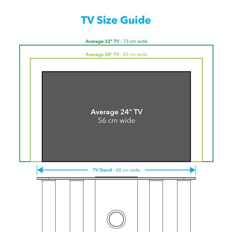 Grundy Unfinished TV Stand for TVs up to 32", Black