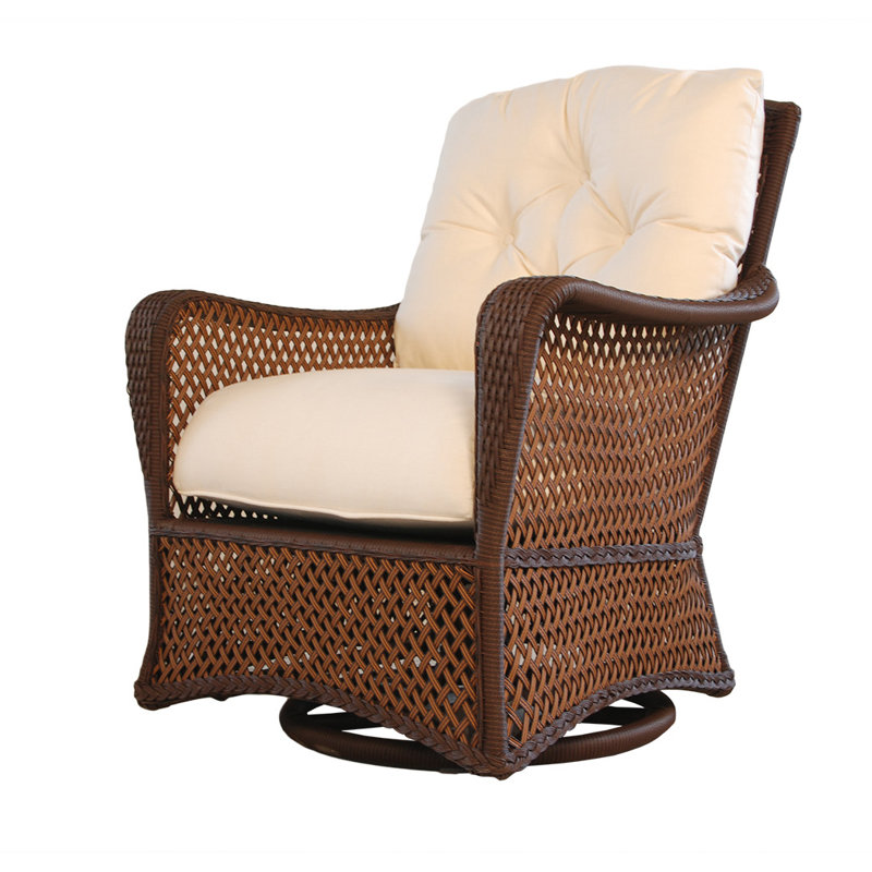 Grand Traverse Outdoor Lounge Chair, Caramel, Eberly II Spring