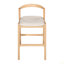 Tabouret de bar d'intérieur en bois d'hévéa, ensemble de 2-1242988235